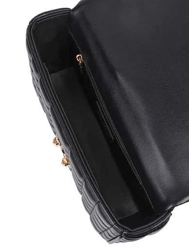 Женская сумка кросс-боди кожаная черная - фото 5 - Miraton