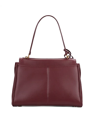 Жіноча сумка тоут шкіряна бордова - фото 3 - Miraton
