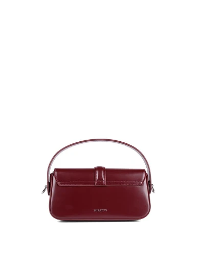 Жіноча сумка через плече MIRATON шкіряна бордова - фото 3 - Miraton