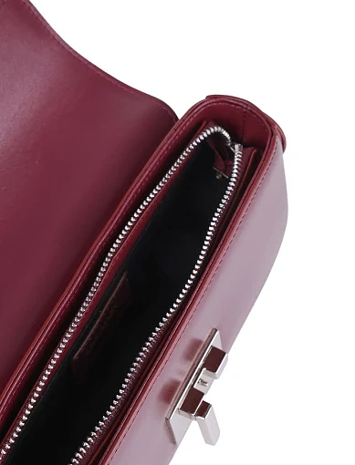 Жіноча сумка через плече MIRATON шкіряна бордова - фото 5 - Miraton