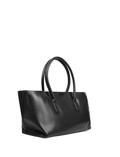 Женская сумка кожаная черная - фото 2 - Miraton