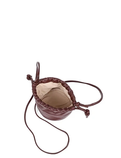 Жіноча сумка шкіряна коричнева - фото 7 - Miraton