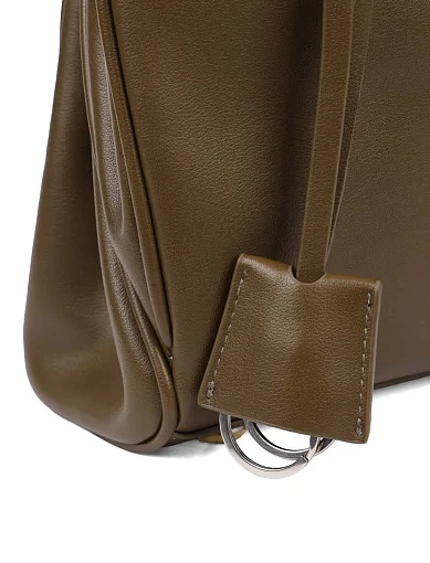 Жіноча сумка через плече шкіряна зелена - фото 4 - Miraton