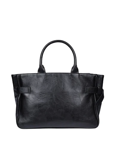 Жіноча сумка шкіряна чорна - фото 3 - Miraton