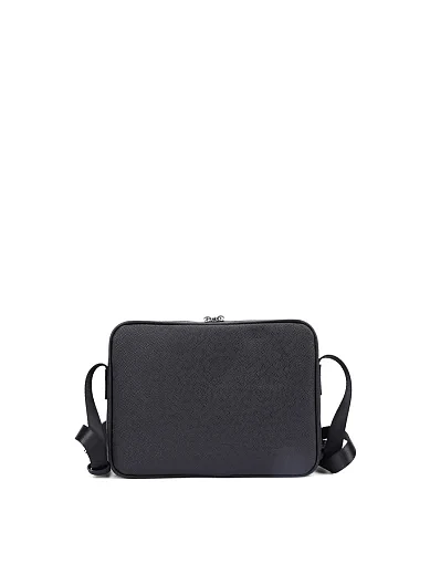 Чоловіча сумка крос-боді шкіряна синя (2502-1) - фото 3 - Miraton