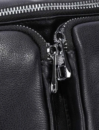 Чоловіча сумка шкіряна чорна (119) - фото 4 - Miraton