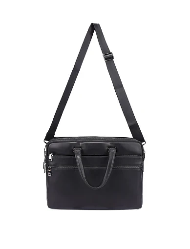 Мужской портфель кожаный черный - фото 6 - Miraton