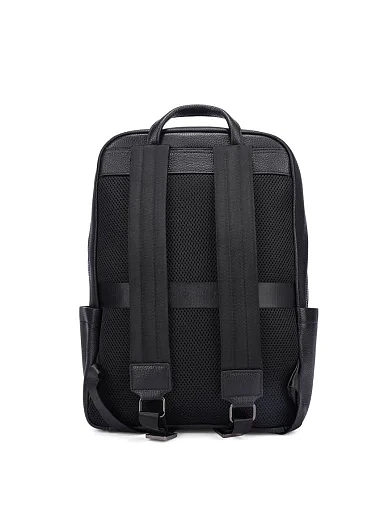 Чоловічий рюкзак шкіряний чорний (30029-3) - фото 3 - Miraton