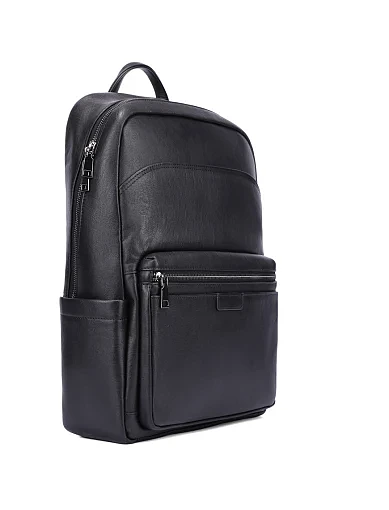 Чоловічий портфель шкіряний чорний (8536-3) - фото 2 - Miraton