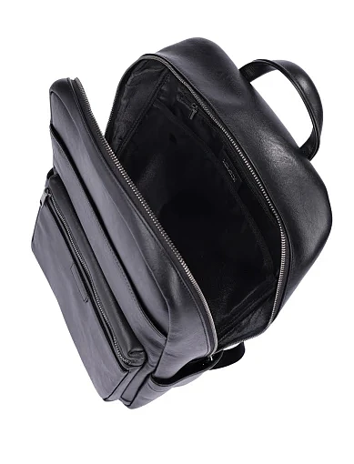 Чоловічий портфель шкіряний чорний (8536-3) - фото 5 - Miraton