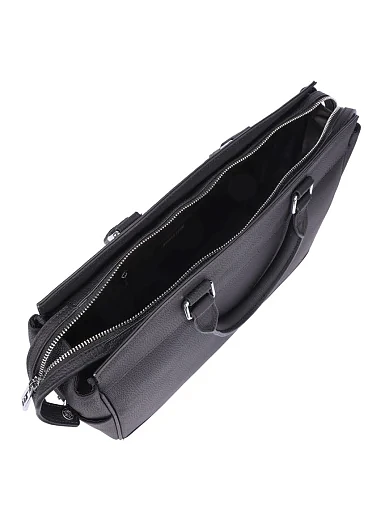 Чоловічий портфель шкіряний чорний (88501-3) - фото 5 - Miraton