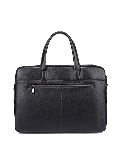 Чоловічий портфель шкіряний чорний (88536-3) - фото 3 - Miraton