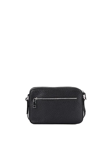 Чоловічий месенджер шкіряний чорний - фото 3 - Miraton