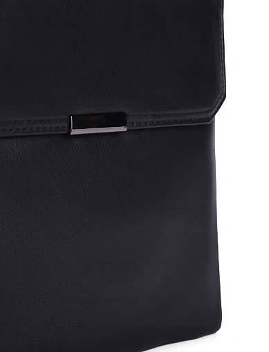 Мужская сумка мессенджер кожаная черная - фото 4 - Miraton