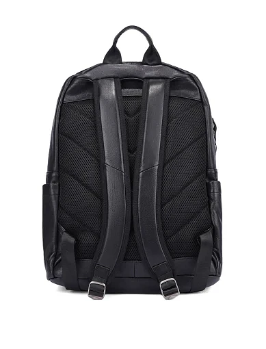 Чоловічий рюкзак шкіряний чорний (5609) - фото 3 - Miraton