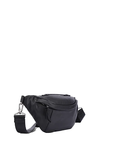 Мужская сумка кожаная черная - фото 2 - Miraton