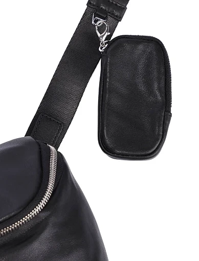 Чоловіча сумка через плече шкіряна чорна (8653) - фото 5 - Miraton