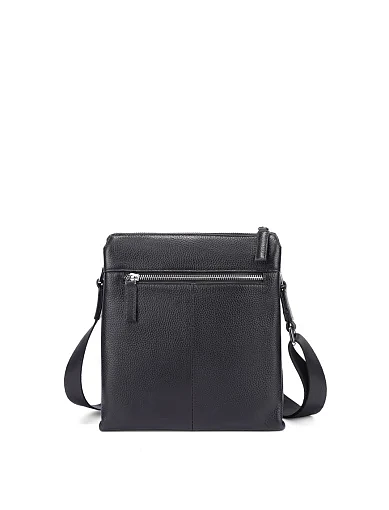 Чоловіча сумка через плече шкіряна коричнева (863-3) - фото 3 - Miraton