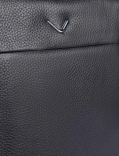 Чоловіча сумка через плече шкіряна коричнева (863-3) - фото 4 - Miraton