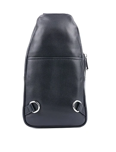 Мужская сумка кожаная черная - фото 3 - Miraton