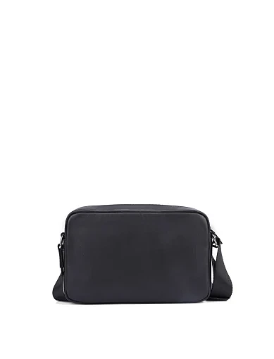 Чоловіча сумка крос-боді шкіряна чорна (9574) - фото 3 - Miraton