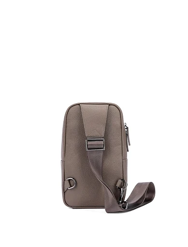 Чоловіча сумка шкіряна сіра (CEBO07132M-2) - фото 4 - Miraton