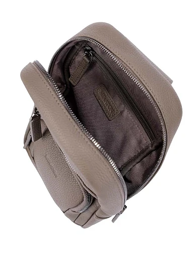 Чоловіча сумка шкіряна сіра (CEBO07132M-2) - фото 6 - Miraton