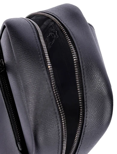 Чоловіча сумка шкіряна чорна (CEBO07148M) - фото 6 - Miraton