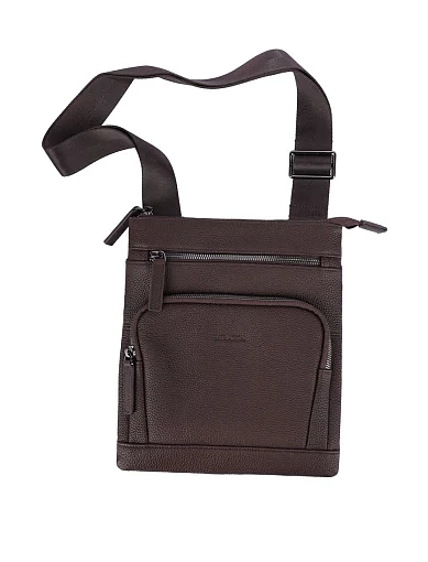 Чоловіча сумка месенджер шкіряна коричнева (CEBO07199M-2) - фото 6 - Miraton