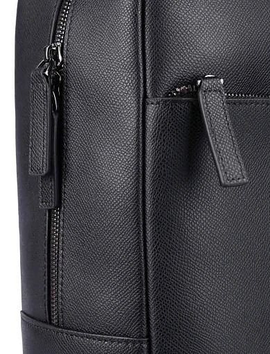 Чоловіча сумка шкіряна чорна (CEZA07145M) - фото 4 - Miraton