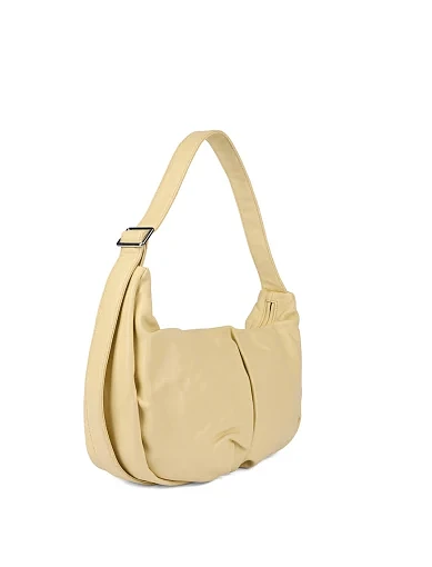 Женская сумка кожаная желтая - фото 2 - Miraton