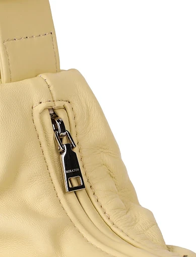 Женская сумка кожаная желтая - фото 4 - Miraton