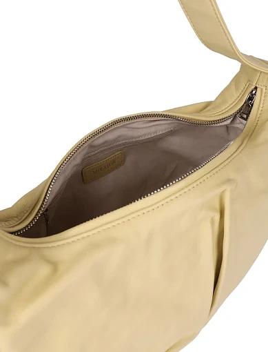 Женская сумка кожаная желтая - фото 5 - Miraton