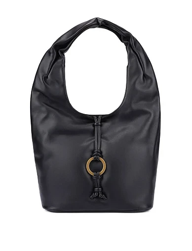 Женская сумка кожаная черная - фото 1 - Miraton