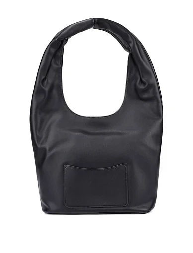 Женская сумка кожаная черная - фото 3 - Miraton