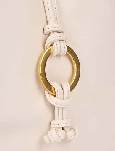 Женская сумка кожаная белая - фото 4 - Miraton