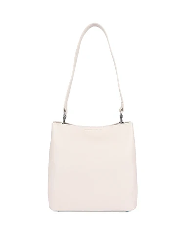 Женская сумка кожаная белая - фото 3 - Miraton