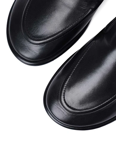 Жіночі сліпери Attizzare шкіряні чорні - фото 5 - Miraton