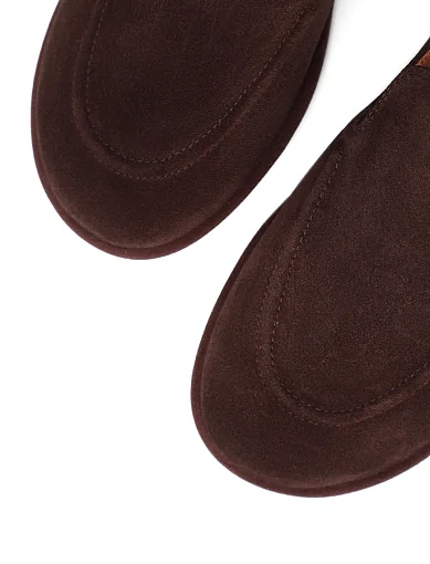 Жіночі сліпери Attizzare велюрові коричневі - фото 5 - Miraton