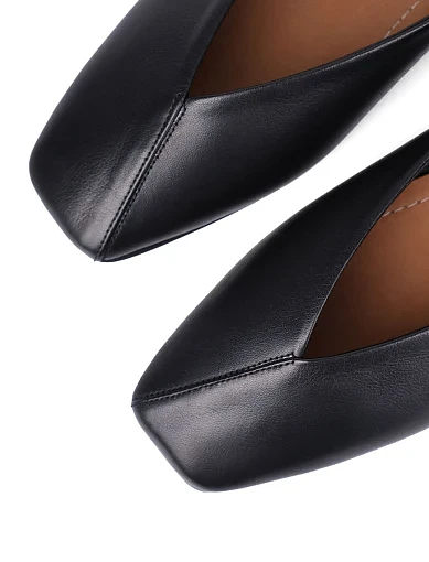Жіночі балетки Attizzare шкіряні чорні(022 653) - фото 5 - Miraton