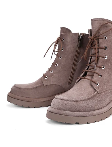 Жіночі черевики Attizzare велюрові сірі(226 4155) - фото 2 - Miraton