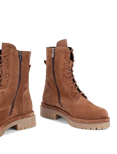 Жіночі черевики Attizzare велюрові бежеві - фото 2 - Miraton