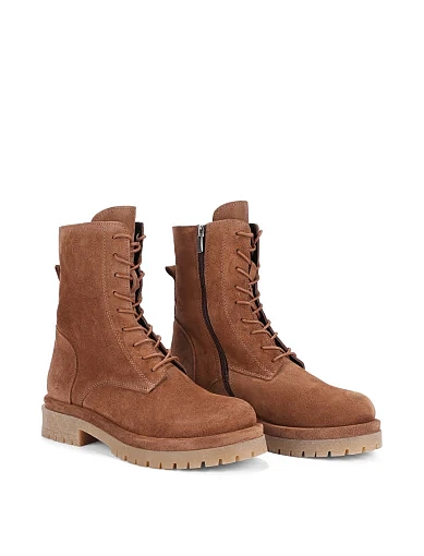 Жіночі черевики Attizzare велюрові бежеві - фото 3 - Miraton