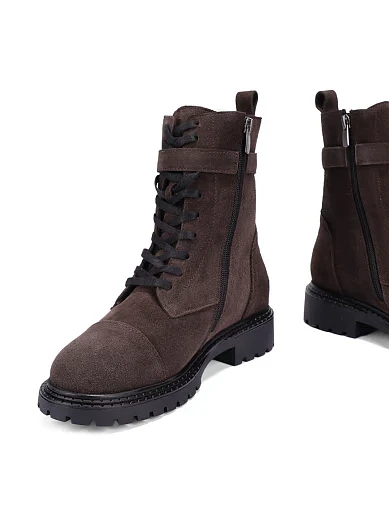 Жіночі черевики Attizzare велюрові коричневі - фото 2 - Miraton