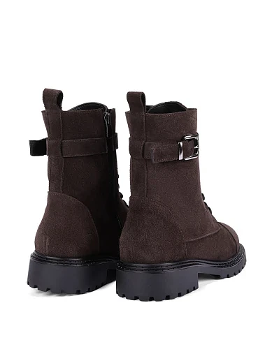 Жіночі черевики Attizzare велюрові коричневі - фото 4 - Miraton