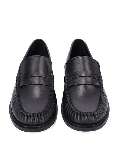 Жіночі туфлі лофери Attizzare шкіряні чорні - фото 5 - Miraton