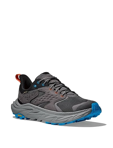 Мужские кроссовки Hoka One One Anacapa 2 Low GTX из нубука серые - фото 3 - Miraton