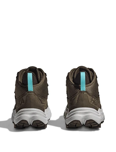 Мужские ботинки Hoka из нубука коричневые - фото 5 - Miraton