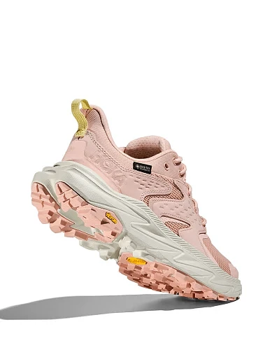 Жіночі кросівки Hoka Anacapa 2 Low GTX (w) з нубуку рожеві - фото 4 - Miraton