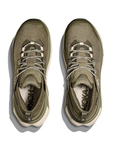 Мужские ботинки Hoka Kaha 3 Low GTX из нубука зеленые - фото 6 - Miraton
